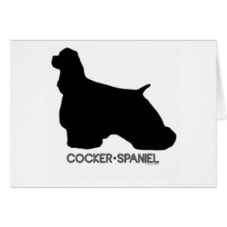 Cocker spaniel-Karte
