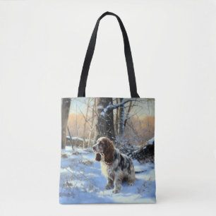 Cocker Spaniel Lass es schneien Weihnachten