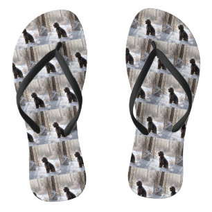 Cocker Spaniel Let It Snow Weihnachten Flip Flops