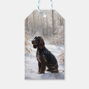 Cocker Spaniel Let It Snow Weihnachten Geschenkanhänger