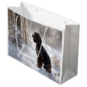 Cocker Spaniel Let It Snow Weihnachten Große Geschenktüte