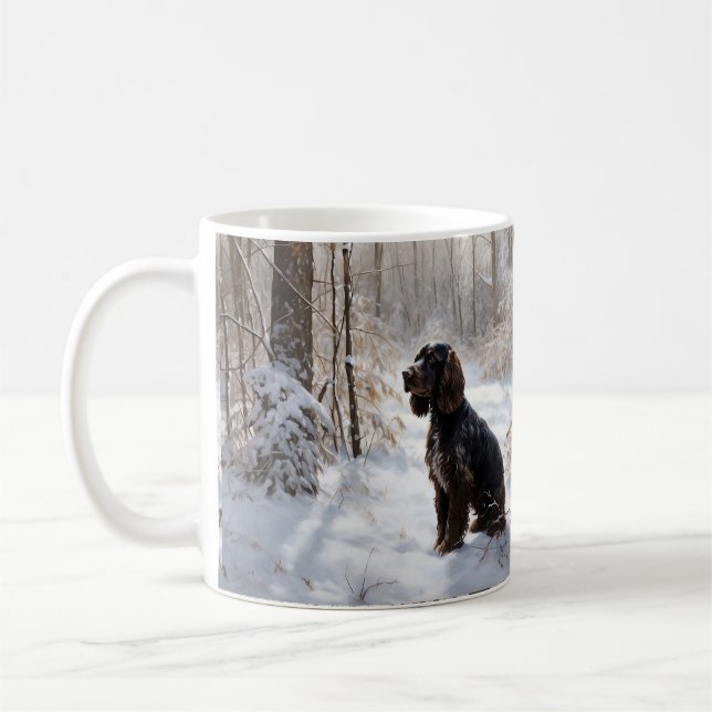 Cocker Spaniel Let It Snow Weihnachten Kaffeetasse (Links)