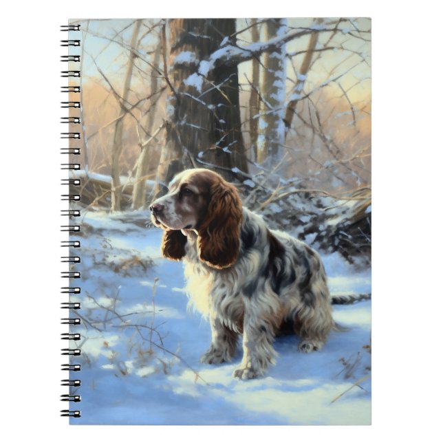 Cocker Spaniel Let It Snow Weihnachten Notizblock (Vorderseite)