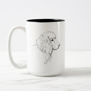Cocker Spaniel – Line Art Sketch Hund Kaffeetasse