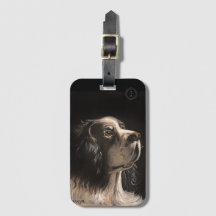 cocker spaniel luggage tag