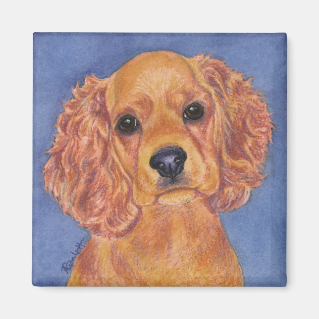 Cocker Spaniel Magnet - "Addie" (Vorne)