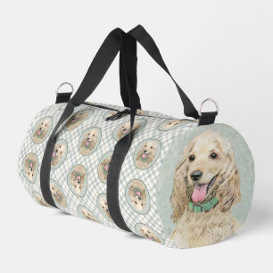 Cocker Spaniel Malerei Buff Gold Originale Hunde K Duffle Bag