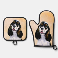 Cocker Spaniel Malerei Parti Tan Original Dog Art
