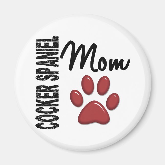 Cocker Spaniel Mama 2 Magnet (Vorne)