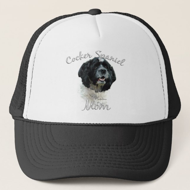 Cocker Spaniel Mama 2 Truckerkappe (Vorderseite)