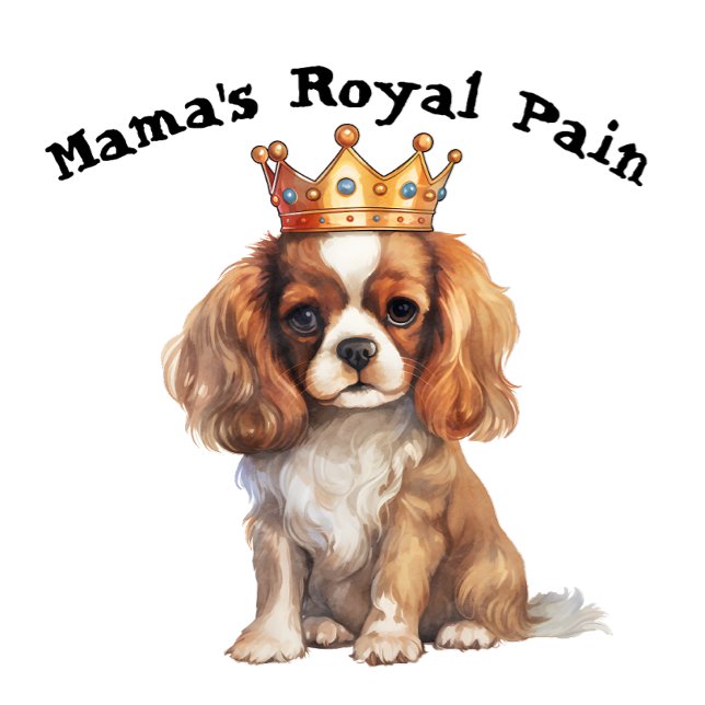 Cocker Spaniel Mamas königlicher Schmerz T-Shirt (Von Creator hochgeladen)
