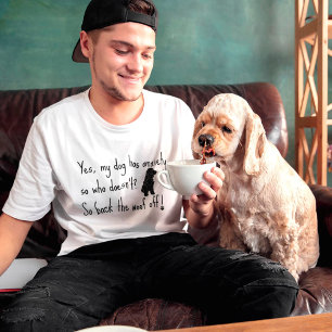 Cocker Spaniel Mein Hund Hat Angst Woof OFF T-Shirt