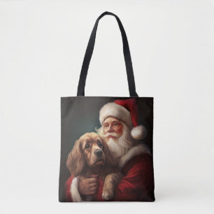 Cocker Spaniel mit Weihnachtsmann Weihnachten