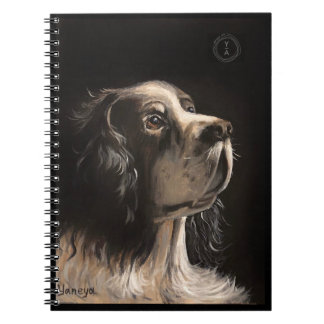 cocker spaniel note book notizblock