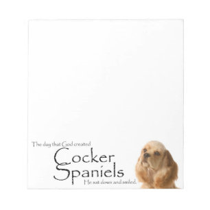 Cocker Spaniel Notepad Notizblock