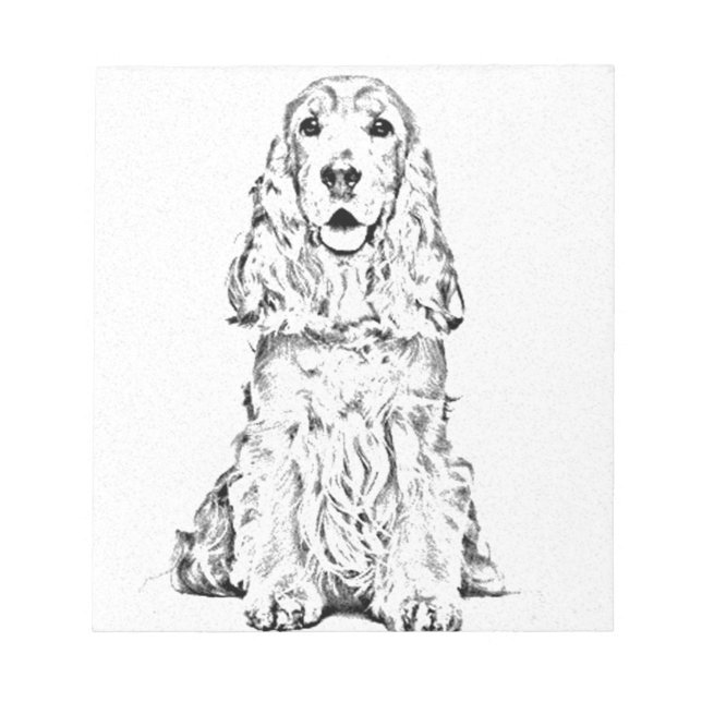 Cocker Spaniel Notizblock (Vorderseite)