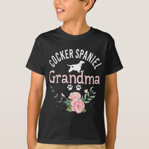 Cocker Spaniel Oma Niedlich Dog Lover Christmas T-Shirt