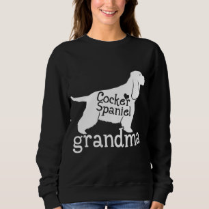Cocker Spaniel Oma spendet Niedliche Oma Dog Liebe Sweatshirt