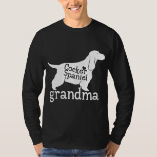 Cocker Spaniel Oma spendet Niedliche Oma Dog Liebe T-Shirt