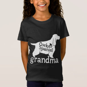 Cocker Spaniel Oma spendet Niedliche Oma Dog Liebe T-Shirt