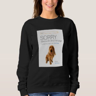 Cocker Spaniel Online Shop E-Commerce Verkäufer 40 Sweatshirt