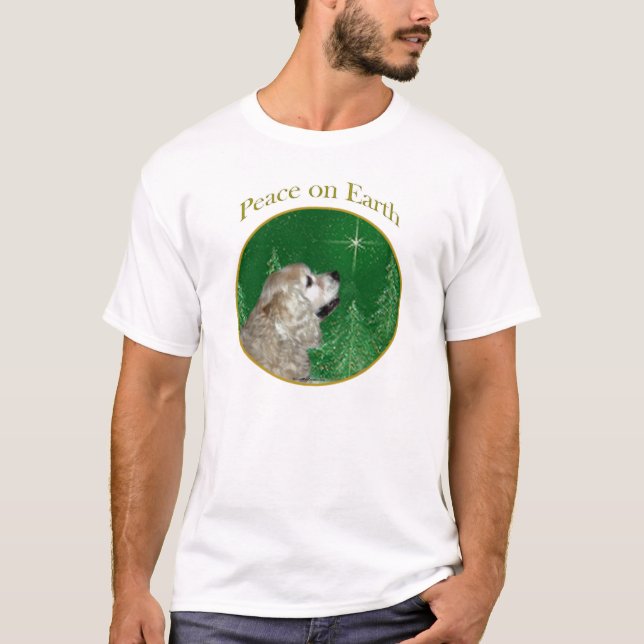 Cocker Spaniel Peace T-Shirt (Vorderseite)