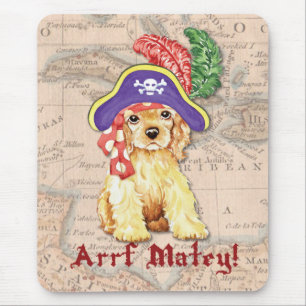 Cocker Spaniel Pirate Mousepad
