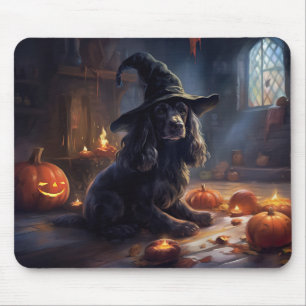 Cocker Spaniel Pumpkins Halloween Beängstigend Mousepad