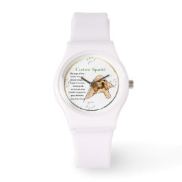 Cocker Spaniel Puppy Lovers Art Armbanduhr