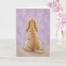 Cocker Spaniel Rainbow Bridge Beileidskarte