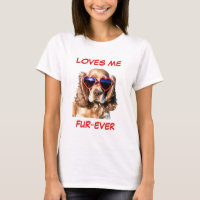 Cocker Spaniel Red Heart Herz-Shaped Sonnenbrille