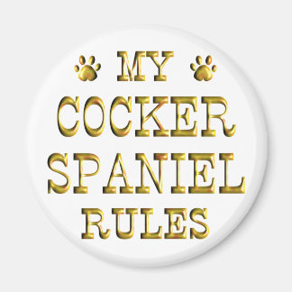 Cocker Spaniel regiert Gold Magnet