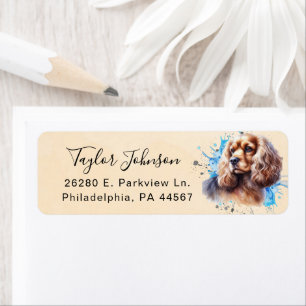 Cocker Spaniel Rücksendeadresse-Label