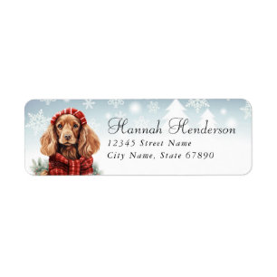 Cocker Spaniel Rücksendeadressen-Aufkleber