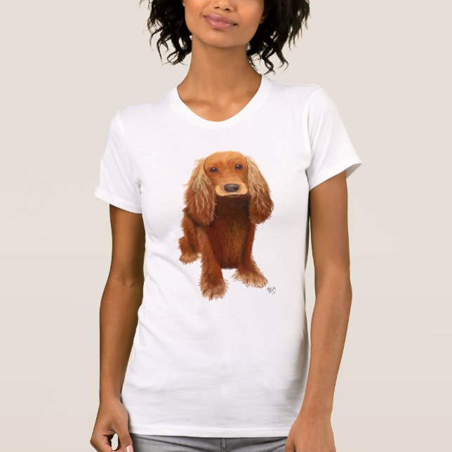 Cocker Spaniel Schlicht T-Shirt (Vorderseite)