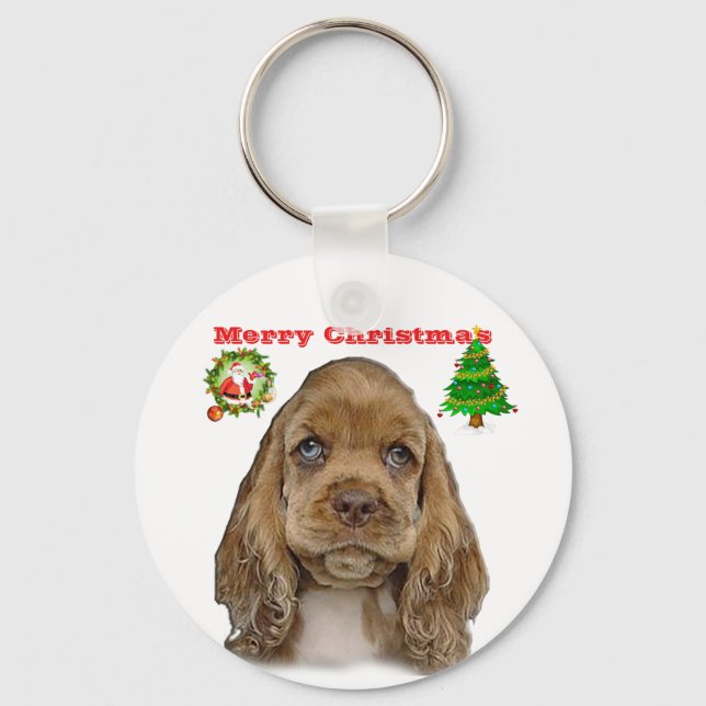 Cocker Spaniel Schlüsselanhänger (Vorderseite)