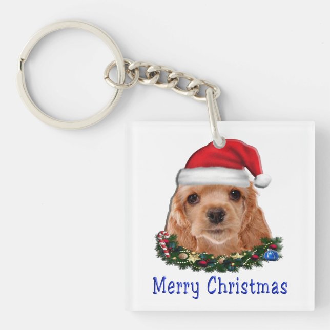 Cocker Spaniel Schlüsselanhänger (Vorderseite)