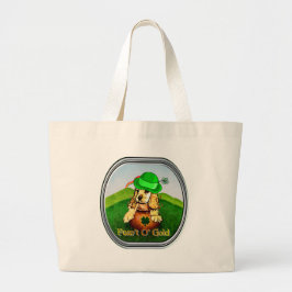 Cocker Spaniel St Patricks Day Jumbo Stoffbeutel
