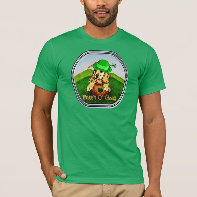 Cocker Spaniel St Patricks Day T-Shirt (Vorderseite)