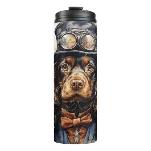Cocker Spaniel Steampunk Hund Thermosbecher