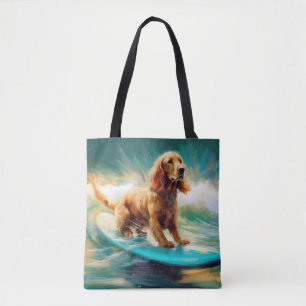 Cocker Spaniel Strand Surfen Malerei