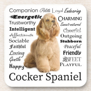 Cocker Spaniel Traits Coasters Untersetzer