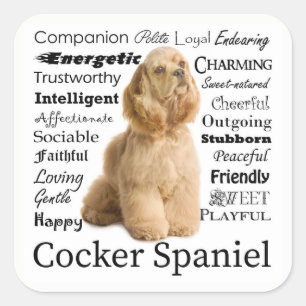Cocker Spaniel Traits Stickers