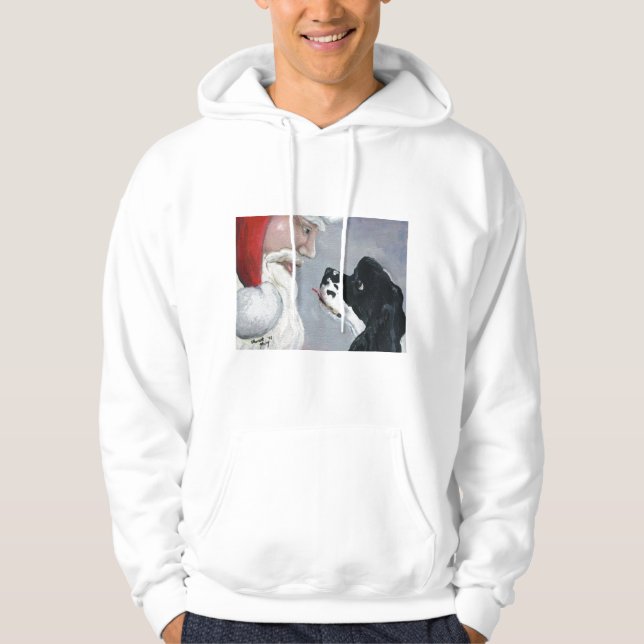 Cocker spaniel u. hoodie (Vorderseite)