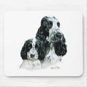 Cocker spaniel u. Welpe Mousepad