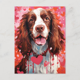 Cocker Spaniel Valentinstag Postkarte