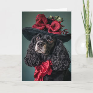 Cocker Spaniel Weihnachten Eleganter viktorianisch