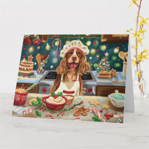 Cocker Spaniel Weihnachtsbacken: Festliches Christ Karte