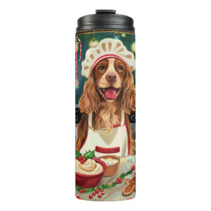 Cocker Spaniel Weihnachtsbäckerei: Festliches Weih Thermosbecher