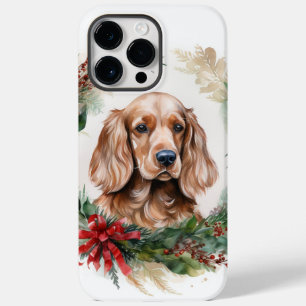 Cocker Spaniel Weihnachtsfeier Festliche Jungfrau Case-Mate iPhone 14 Pro Max Hülle